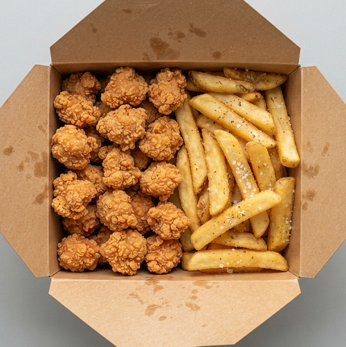 Popcorn Chicken & Chips Box 