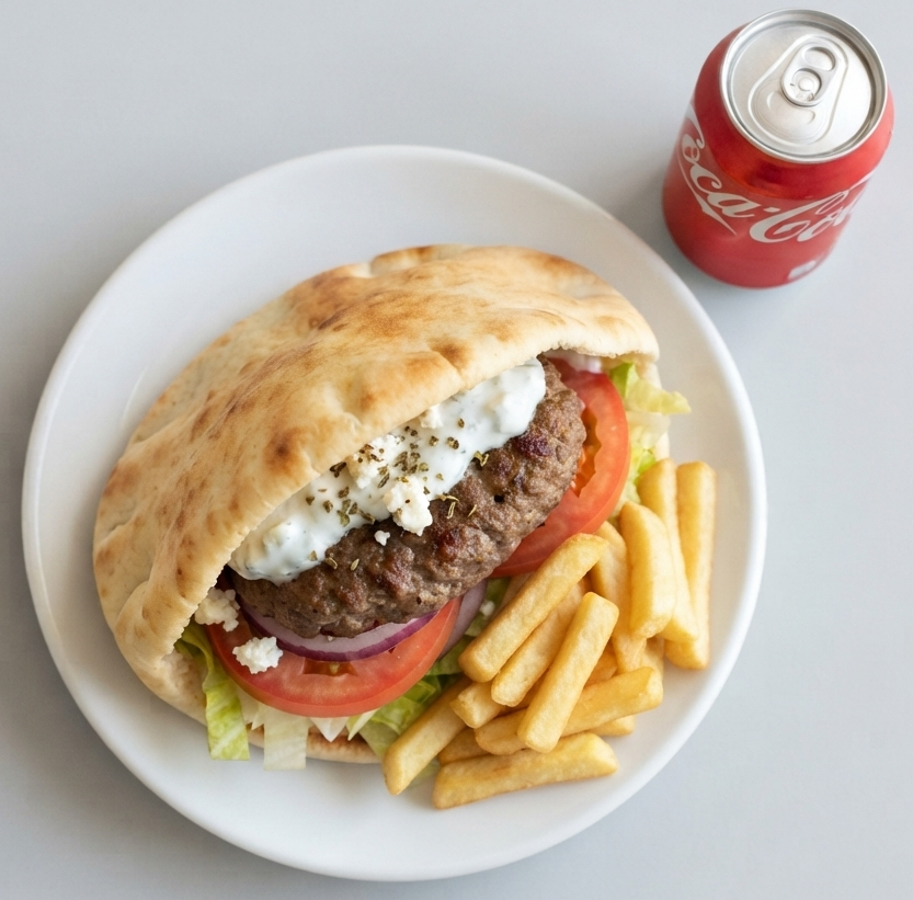 Classic Pitta Burger Meal 