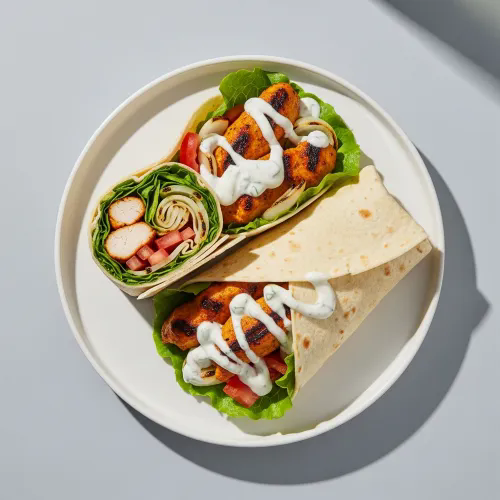 Chicken Skewers Wrap Meal 