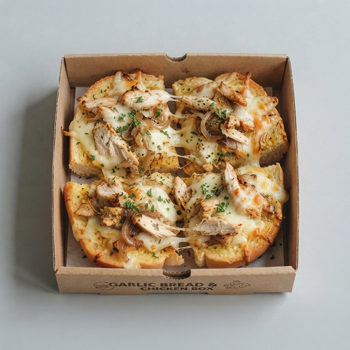 Garlic Bread With Cheese & Chicken Box 