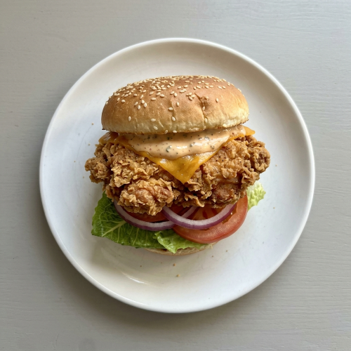 Crsipy Fried Chicken Burger 