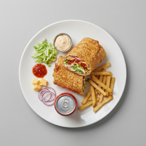 Crsipy Fried Wrap Meal 